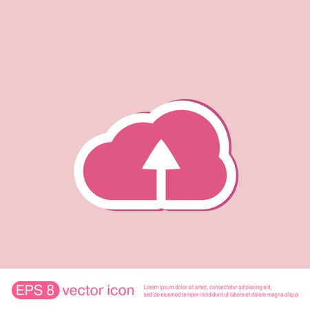cloud download. icon download filesのイラスト素材