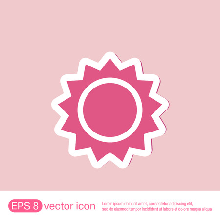 weather icon. sunのイラスト素材