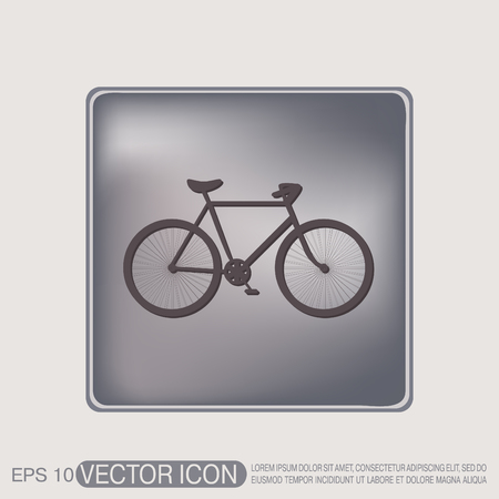 retro bicycle iconのイラスト素材