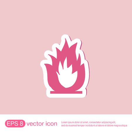 fire sign.のイラスト素材