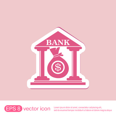 bank building.のイラスト素材