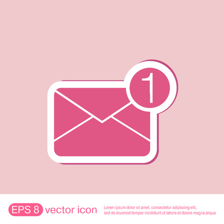 postal envelope sign. e-mail symbol . icon envelope.のイラスト素材