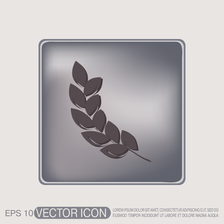 wheat spike ears iconのイラスト素材