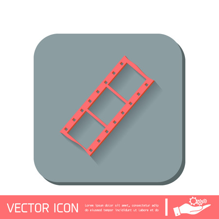 film sign. symbol of cinema. celluloidのイラスト素材