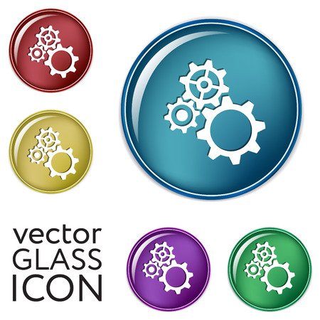 cogwheel, icon setting and repair, symbol settings.のイラスト素材