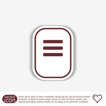 tablet sheet of paper. listのイラスト素材