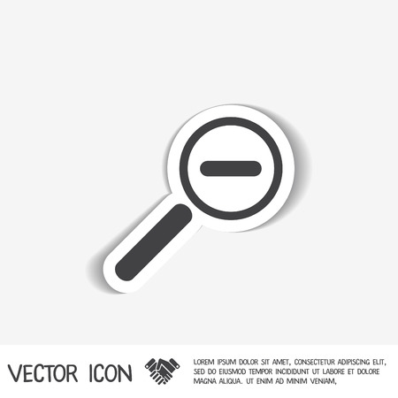 magnifier reductionのイラスト素材