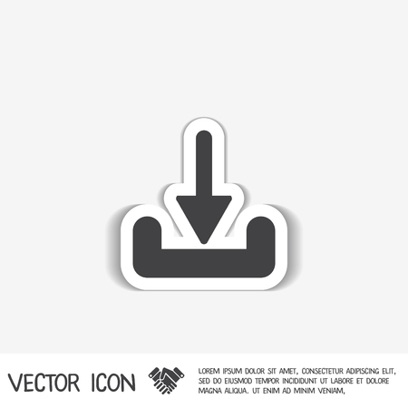 download arrow sign sign.のイラスト素材