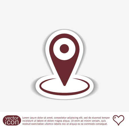 pin location on the map. local pinのイラスト素材