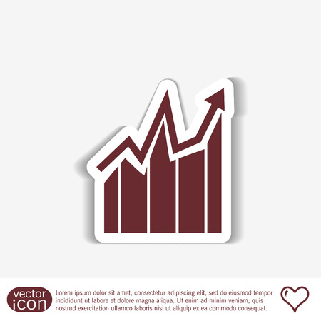 chart diagram figure.  business iconのイラスト素材