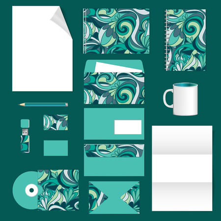 corporate identity. stationery template design. Documentation for business. Vector illustrationのイラスト素材