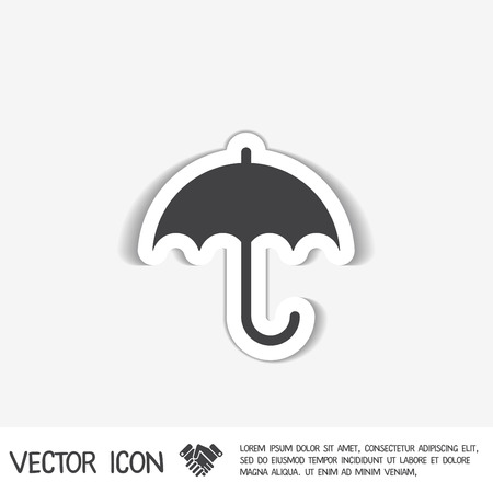 umbrella icon. protection from rain and moistureのイラスト素材