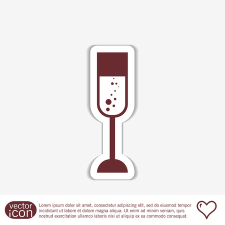 champagne glass iconのイラスト素材