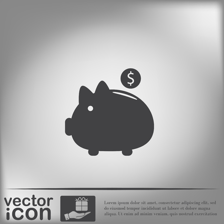 piggy bank. symbol of moneyのイラスト素材