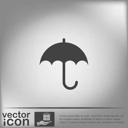 umbrella icon. protection from rain and moistureのイラスト素材
