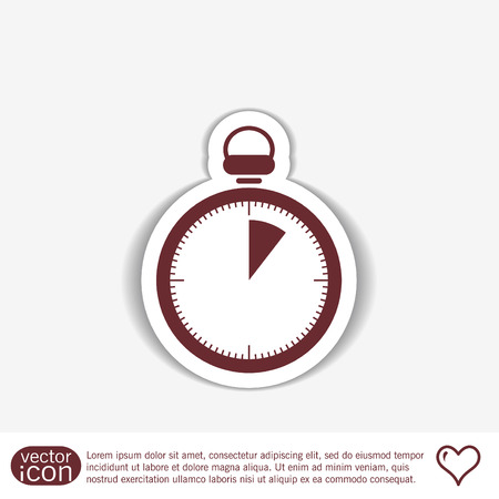 stopwatch sign.のイラスト素材