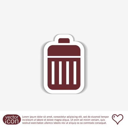 basket garbage, recyclingのイラスト素材