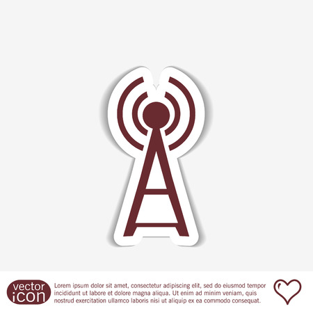 Tower wi-fiのイラスト素材