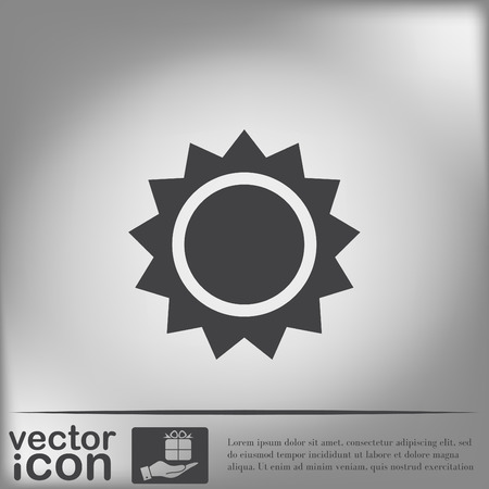 weather icon. sunのイラスト素材