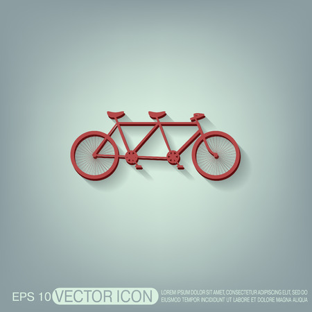 retro bicycle iconのイラスト素材