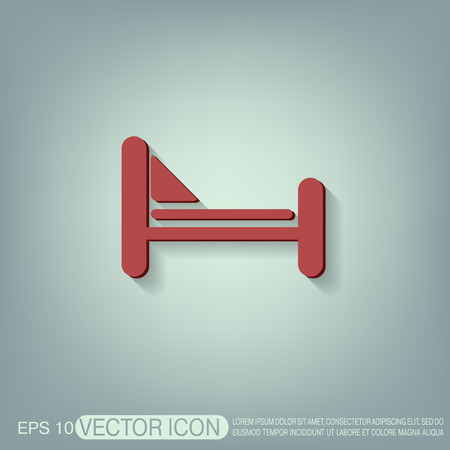 bed sign. symbol or hotel stay.のイラスト素材