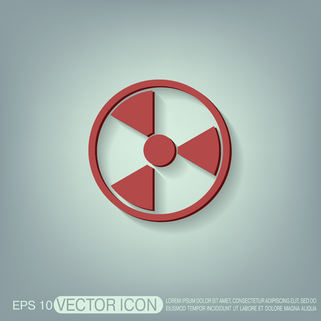 nuclear danger iconのイラスト素材