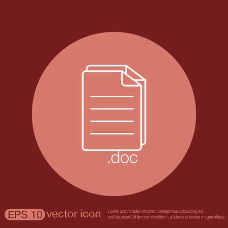document icon paper sheetのイラスト素材