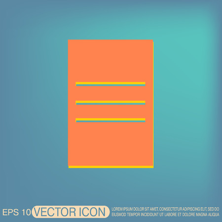 tablet sheet of paper. listのイラスト素材