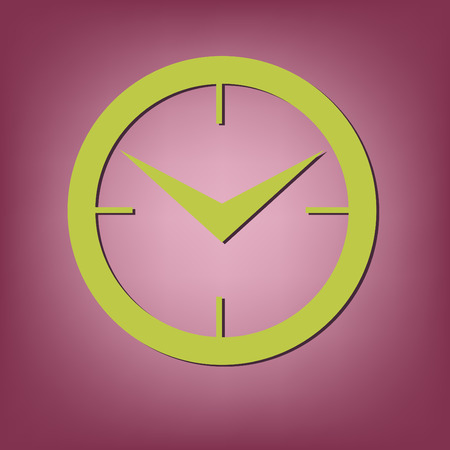 clock. watch sign, Icon watch. symbol timeのイラスト素材