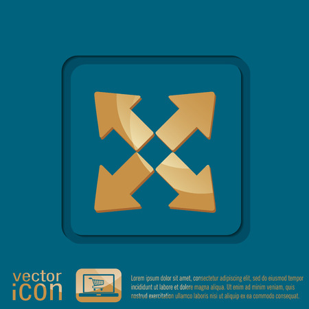 move arrows signのイラスト素材