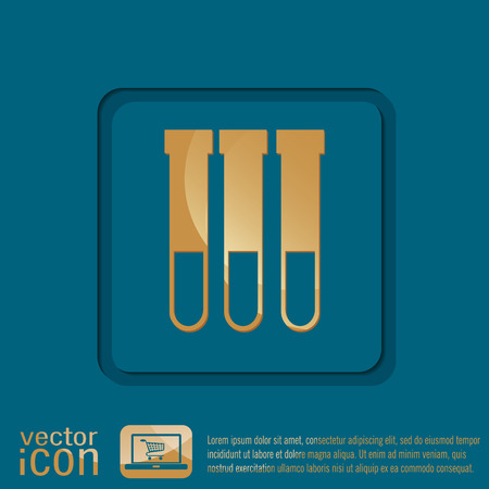 flask bulb symbol chemistry. symbol icon of medicine or chemistry . the study of scienceのイラスト素材