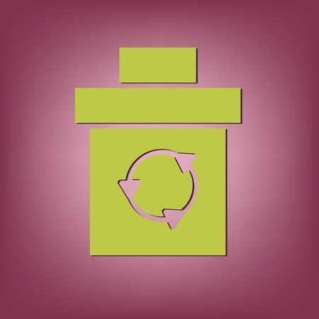 basket garbage, recyclingのイラスト素材