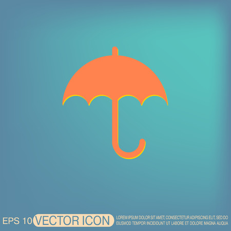 umbrella icon. protection from rain and moistureのイラスト素材