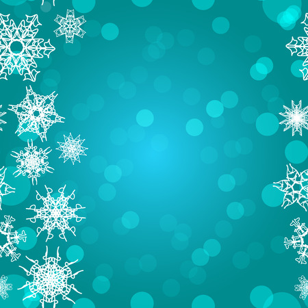 Snowflake Pattern. Seamless vector texture. Christmas and new year conceptのイラスト素材
