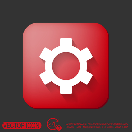 cogwheel, icon setting and repair, symbol settings.のイラスト素材