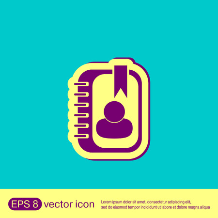 phone address bookのイラスト素材