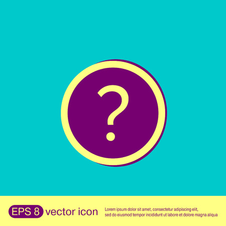 the question mark sign.のイラスト素材