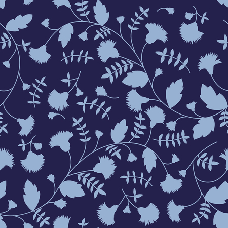 Cornflower pattern. Vector seamless textureのイラスト素材