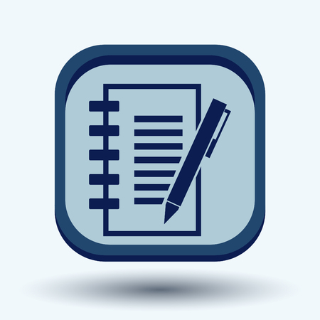 sheet of paper and penのイラスト素材