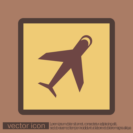 airplane symbol . icon of air travelのイラスト素材