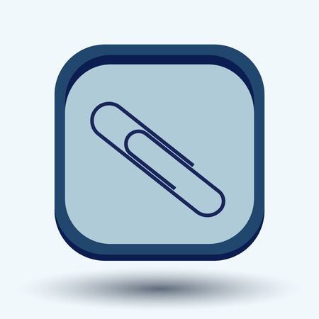 paper clip icon, a symbol of officeのイラスト素材