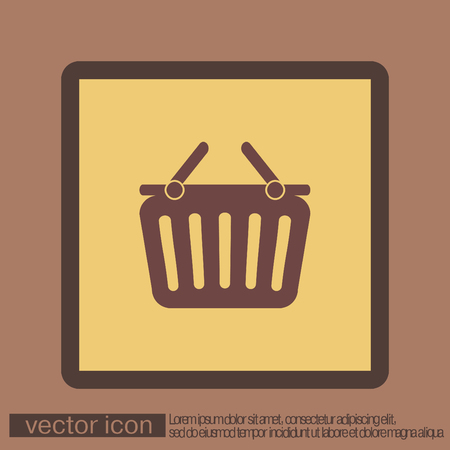 shopping cart icon. vextor illustration. cart online store, Internet shop. basket shoppingのイラスト素材
