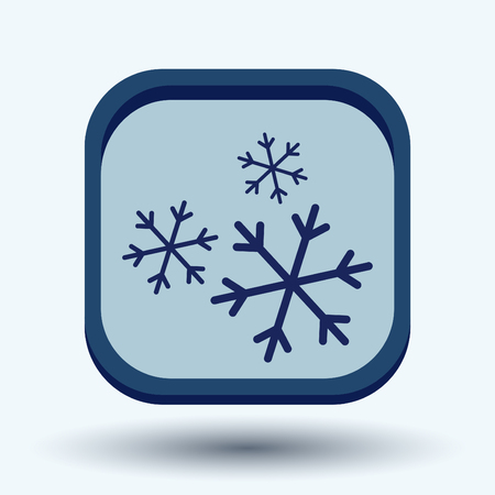 weather icon, snowflake signのイラスト素材