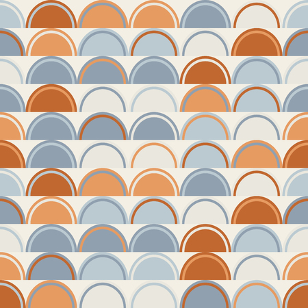 geometry vector pattern. circle seamless ornament with round shapes.のイラスト素材