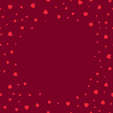 Valentine pattern. Seamless texture with hearts. Valentines day vector. Flat style background for invitation.のイラスト素材