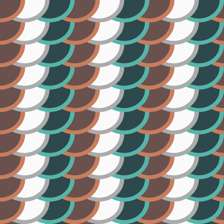 geometry vector pattern. circle seamless ornament with round shapes.のイラスト素材