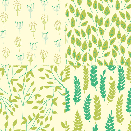 Floral vector pattern. Seamless doodle texture with flowers. Use as desktop wallpaper or surface textures, web page background, textile and other.のイラスト素材