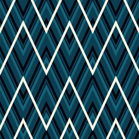 Geometric zigzag seamless pattern. Vector illustration.のイラスト素材