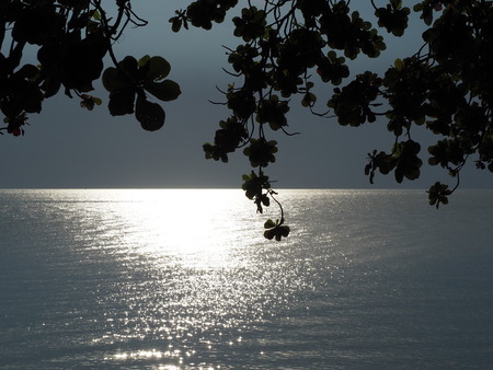 Sea and lightの写真素材