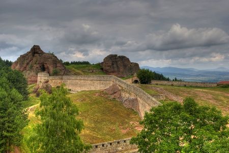 rock formations - Belogradchishki skali Bulgariaの写真素材